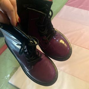 Dr martens  purple boots size 13